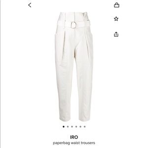IRO paper bag trousers